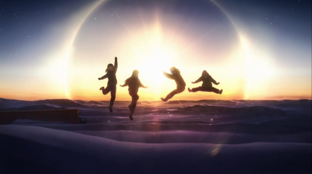 A Place Further Than the Universe is an anime about four high school girls who embark on a mission to Antarctica in a bid for self-discovery.