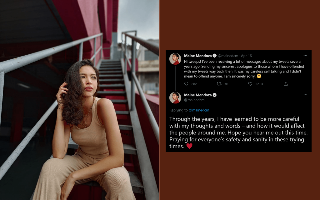 Maine Mendoza says sorry for bad tweet from years ago, but did she have to?
