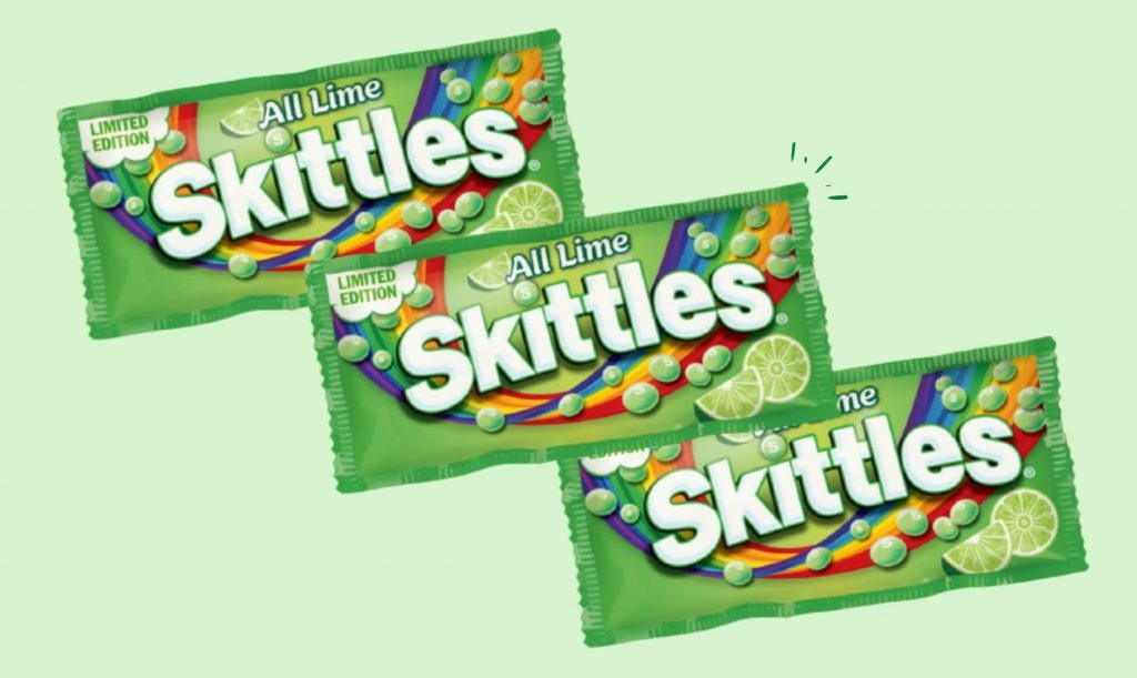 Back In The Limelight: Skittles Launches "All Lime" Packs