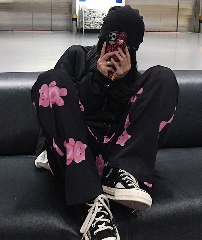 Taeyong NCT Cute Bear Patterned Pants 1