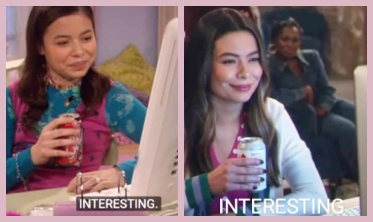 Miranda Cosgrove Recreates Iconic Meme For "iCarly" Reboot Opening Sequence