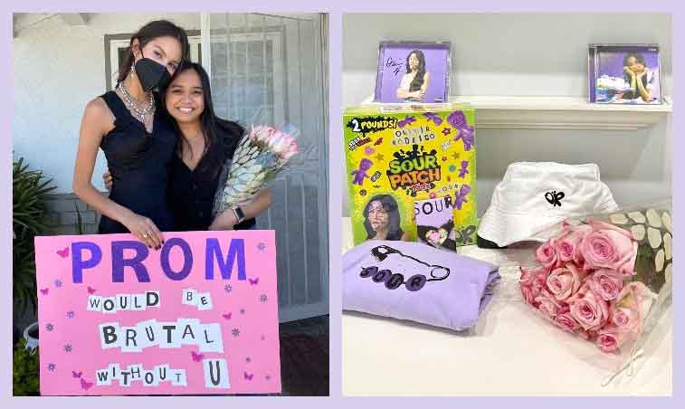 FreebieMNL - Olivia Rodrigo Surprises Lucky Fans With SOUR-Themed Promposals