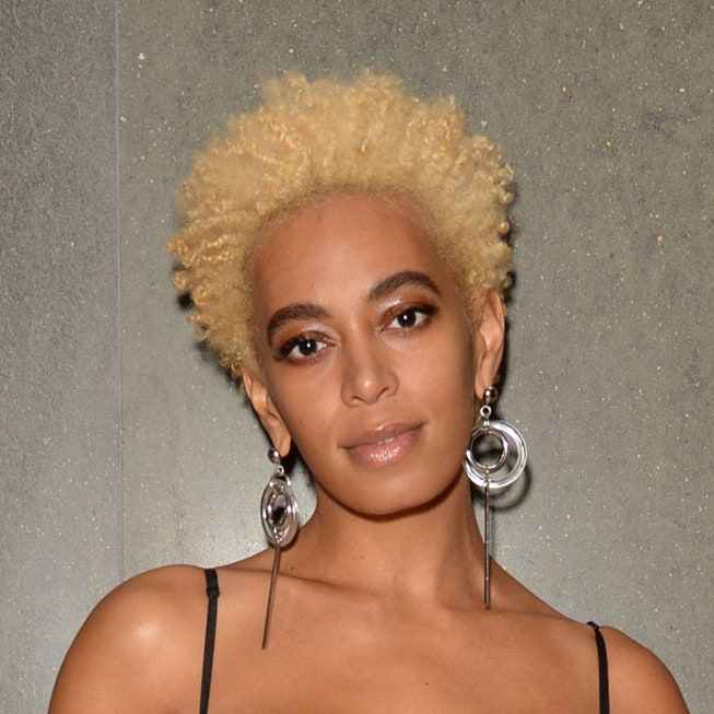 solange knowles blonde afro