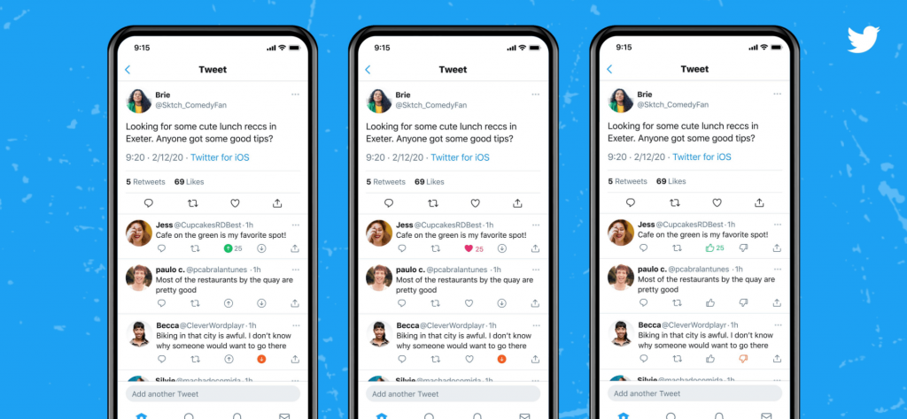 Twitter tests out a "downvoting" feature to find relevant tweets faster