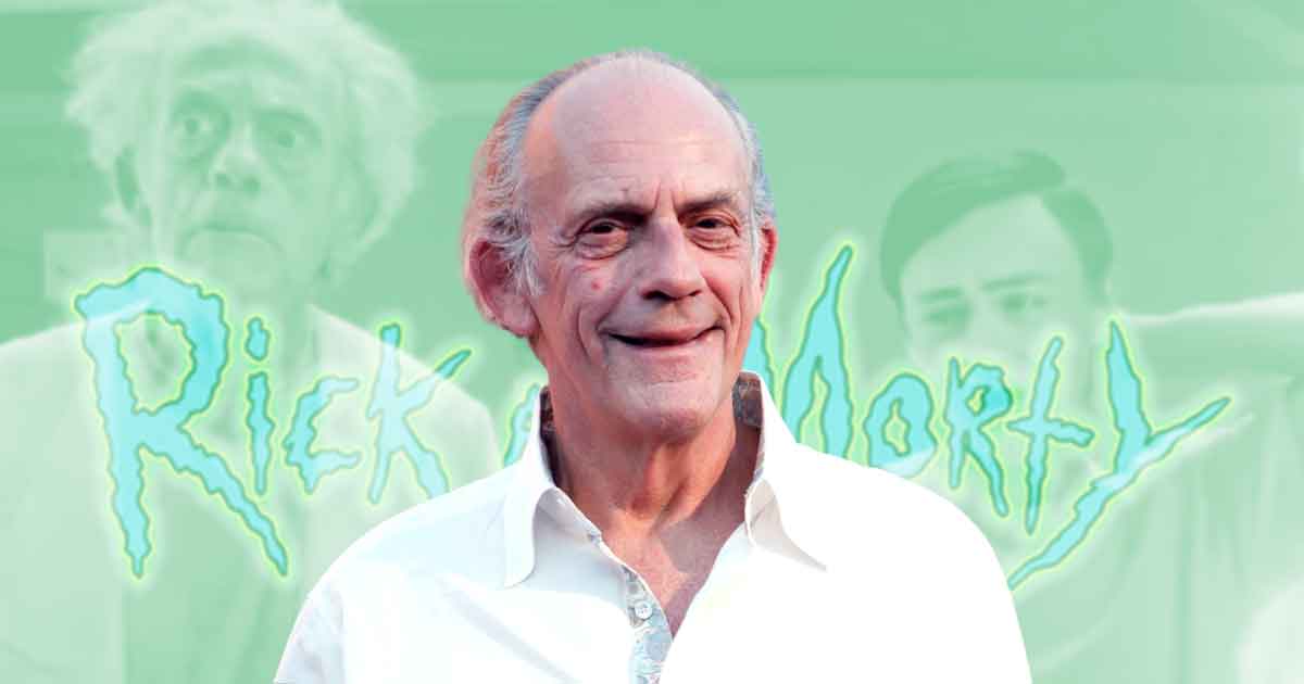 Christopher Lloyd in live action Rick and Morty