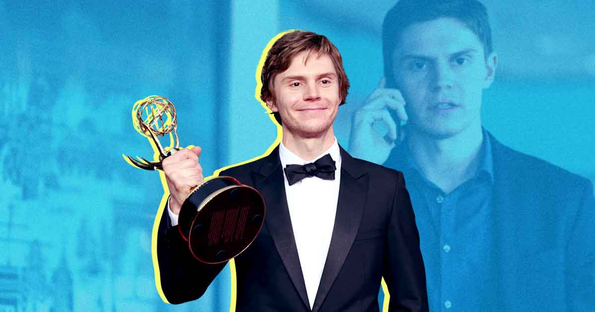 Evan Peters bags an Emmy award