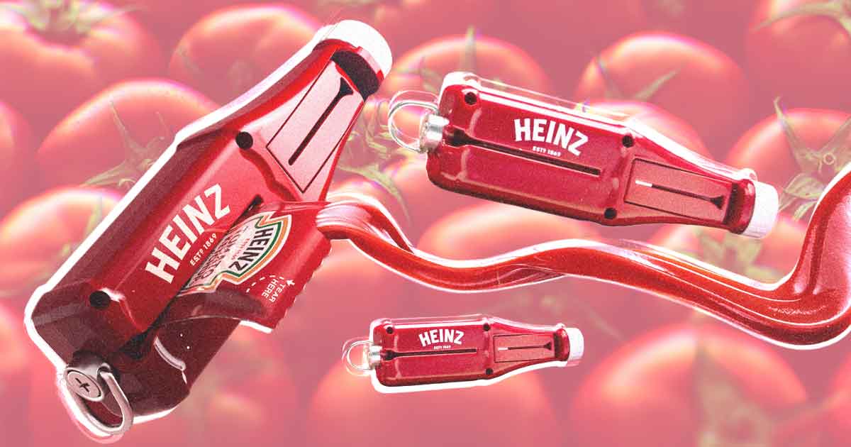 Heinz packet roller gadget