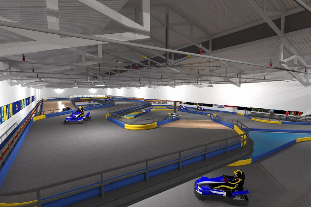LOOK: SM North EDSA is building an indoor all-electric go-kart racing track