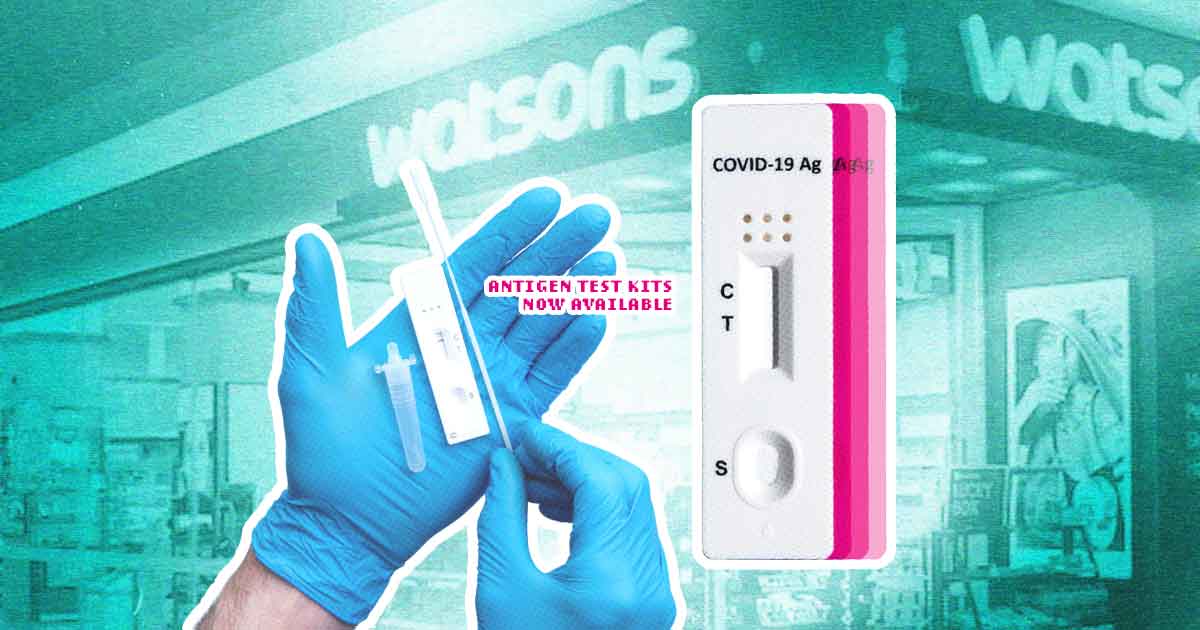 COVID 19 Antigen test kits now at Watsons