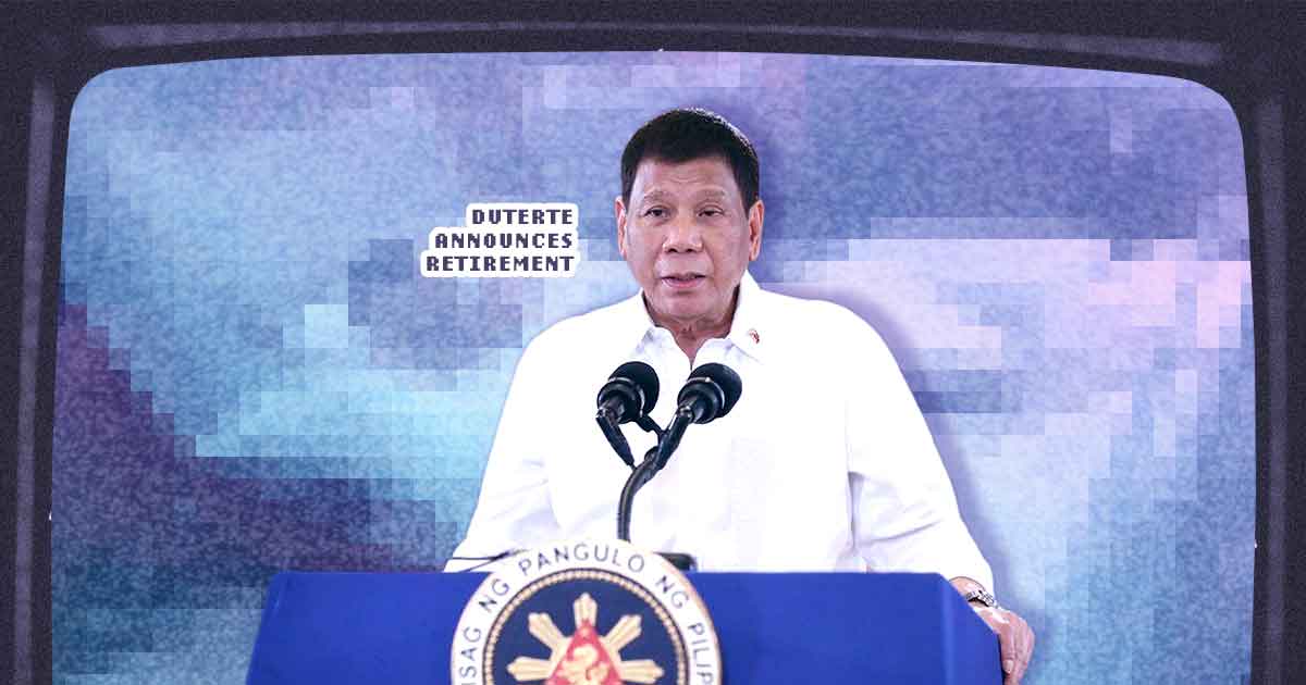 Duterte announces retirement