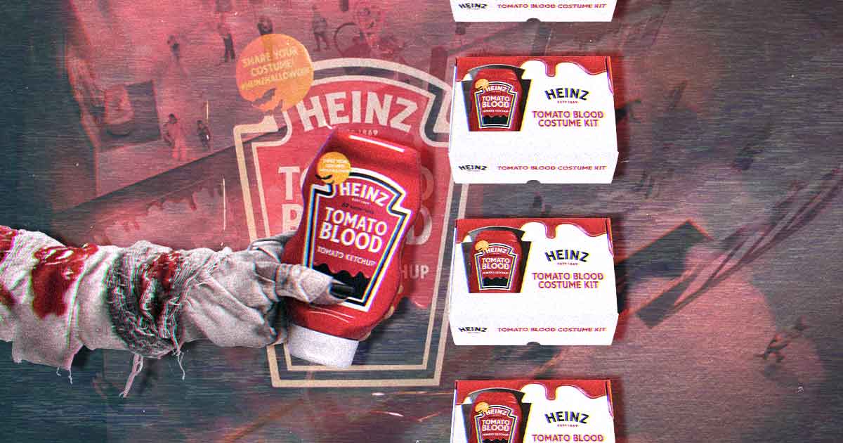 Heinz tomato blood costume kit