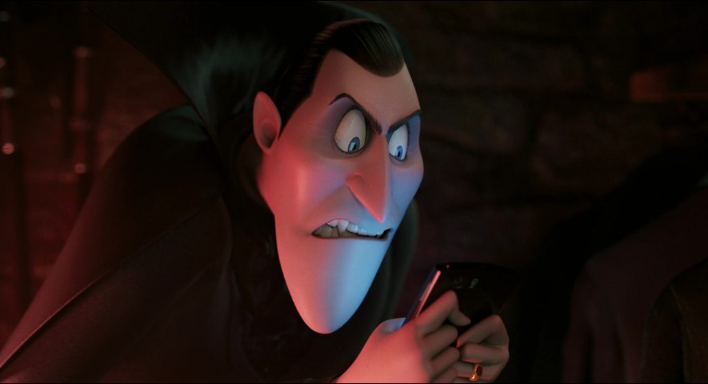 Sony Ericsson XPERIA Smartphone Used by Dracula Main Fictional Character in Hotel Transylvania 1