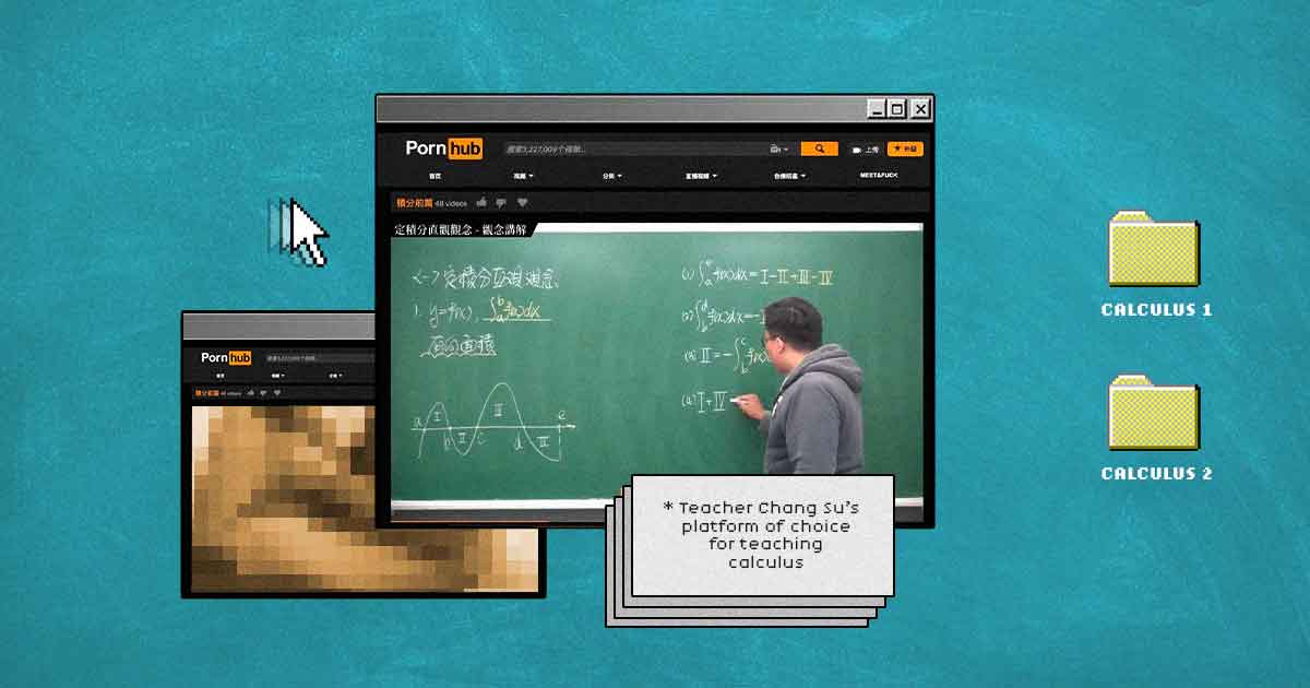 Teacher Chang Su uses Pornhub to teach calculus