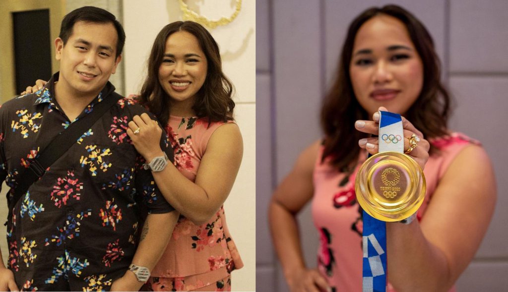 "From gold to diamond": Hidilyn Diaz gets engaged to long-time coach and partner