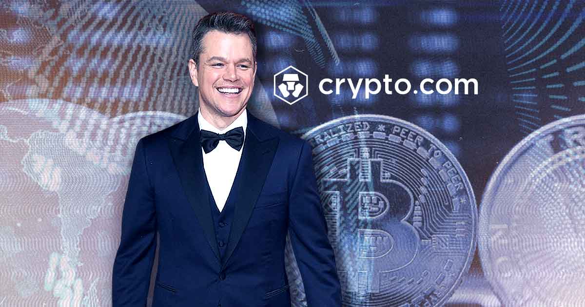 Matt Damon is the new face of crypto