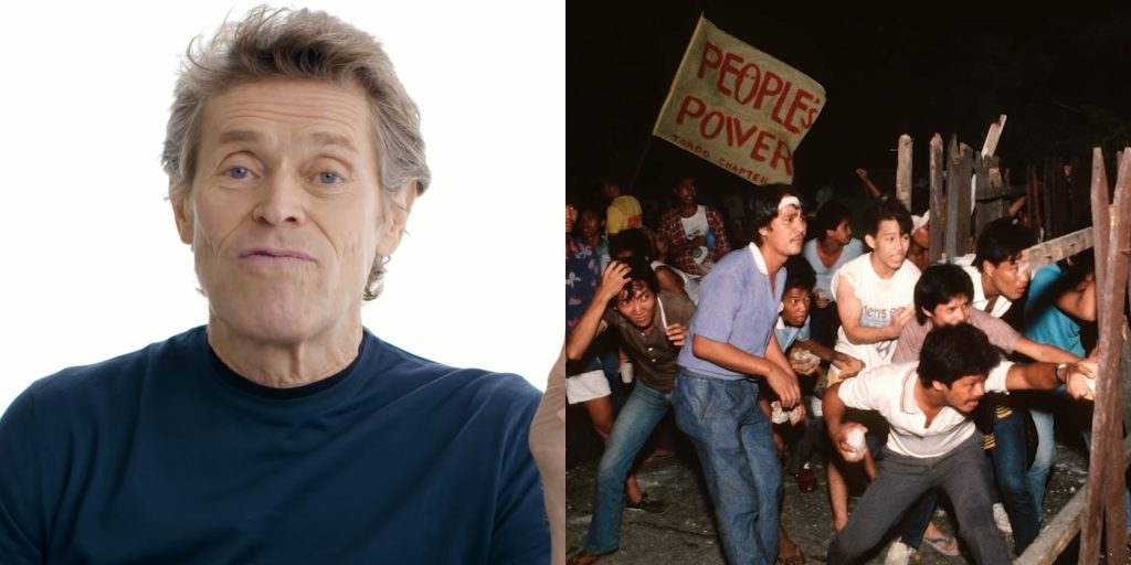 Willem Dafoe describes joining 1986 People Power Revolution “an incredible feeling”