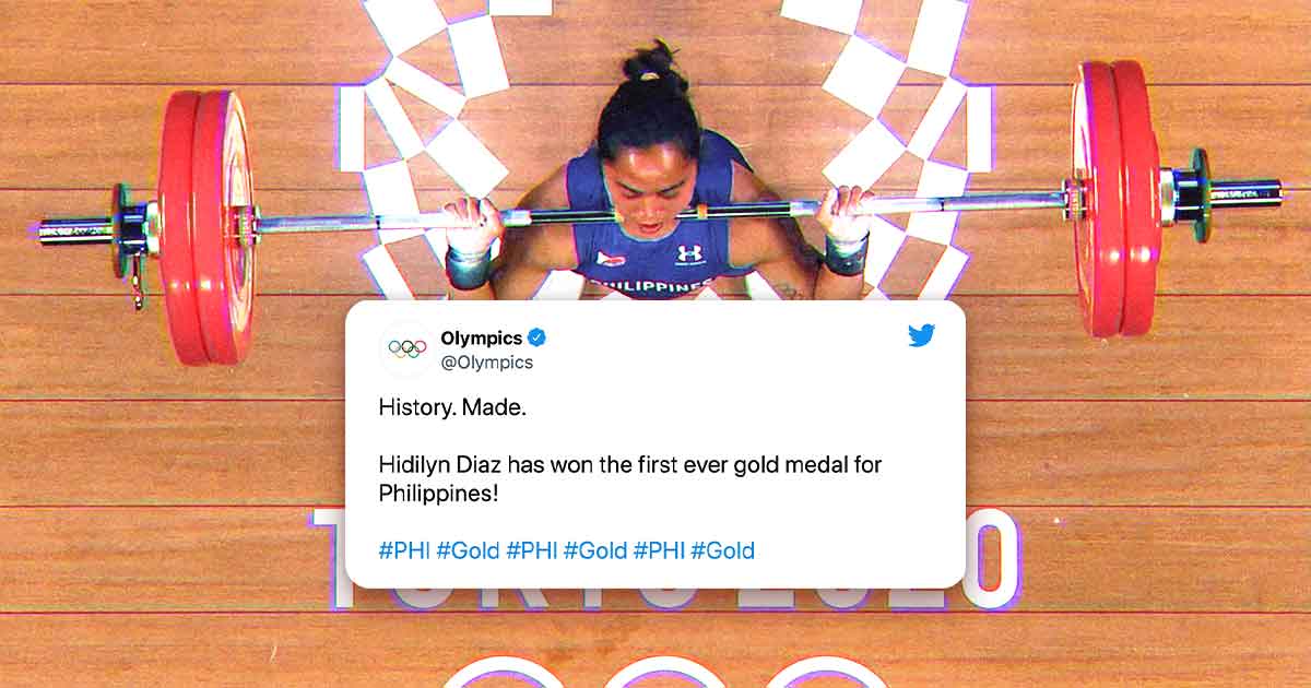 Hidilyn Diaz winning gold at the olympics is Philippines most engaged tweet