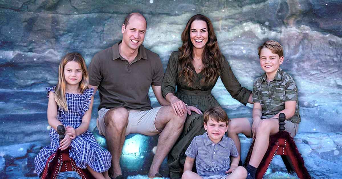 Prince Williams 2021 Christmas Card family photo