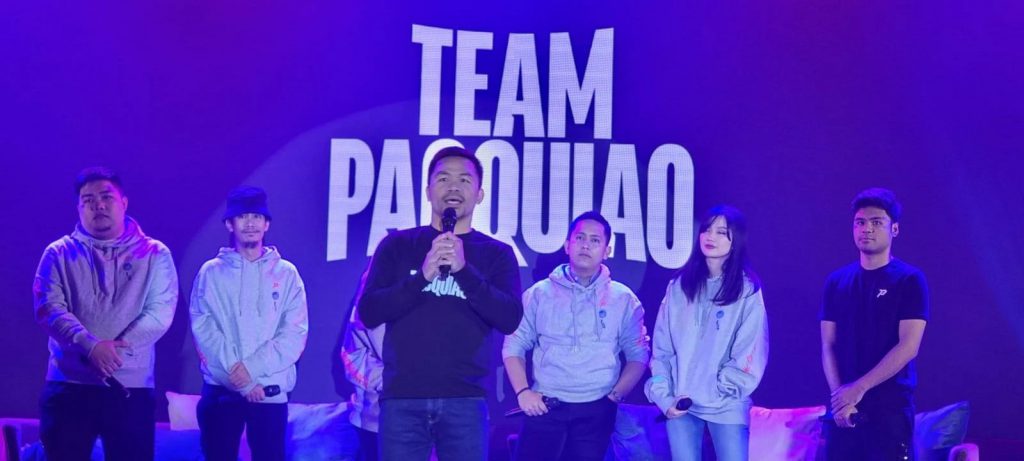 Presidential candidate Manny Pacquiao has officially made his own esports team, and it's called Team Pacquiao GG (TPGG).  