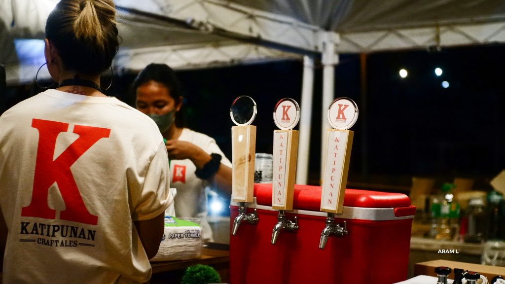 A photo of a booth at the MNL Craft Beer Festival.