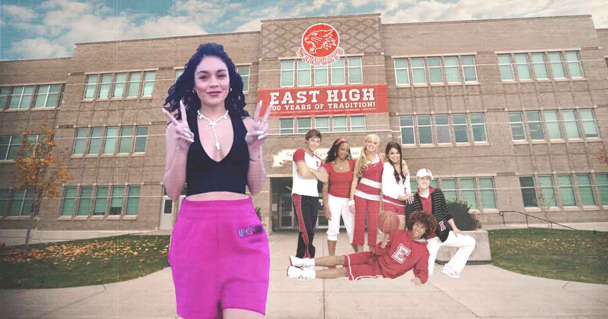 ‘High School Musical’ Star Vanessa Hudgens Returns to East High School