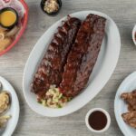 a selection of RUB Ribs and BBQ's yummy food