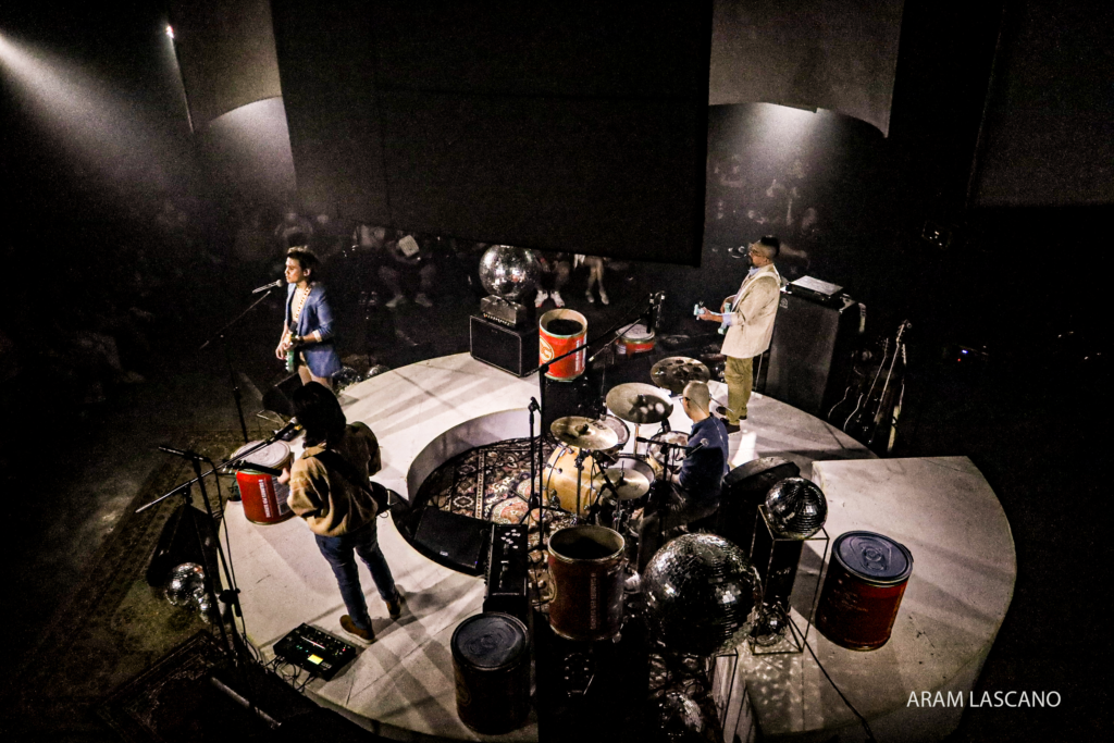 Sponge Cola featuring their original drummer Chris. | Photo by Aram Lascano