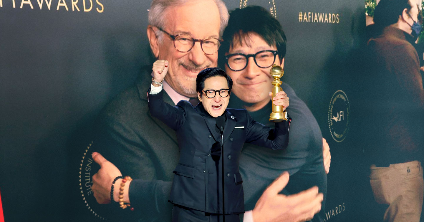 Ke Huy Quan reunites with Steven Spielberg