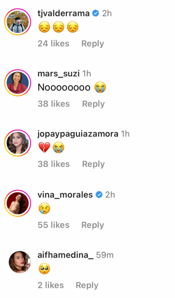 Celebrities reaction on TVJ farewell