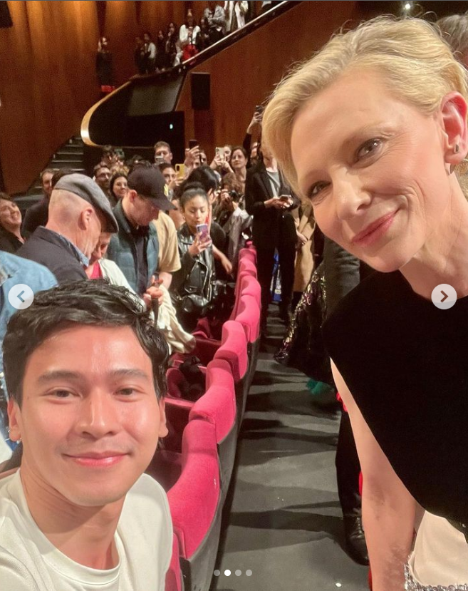 Enchong Dee with Cate Blanchett