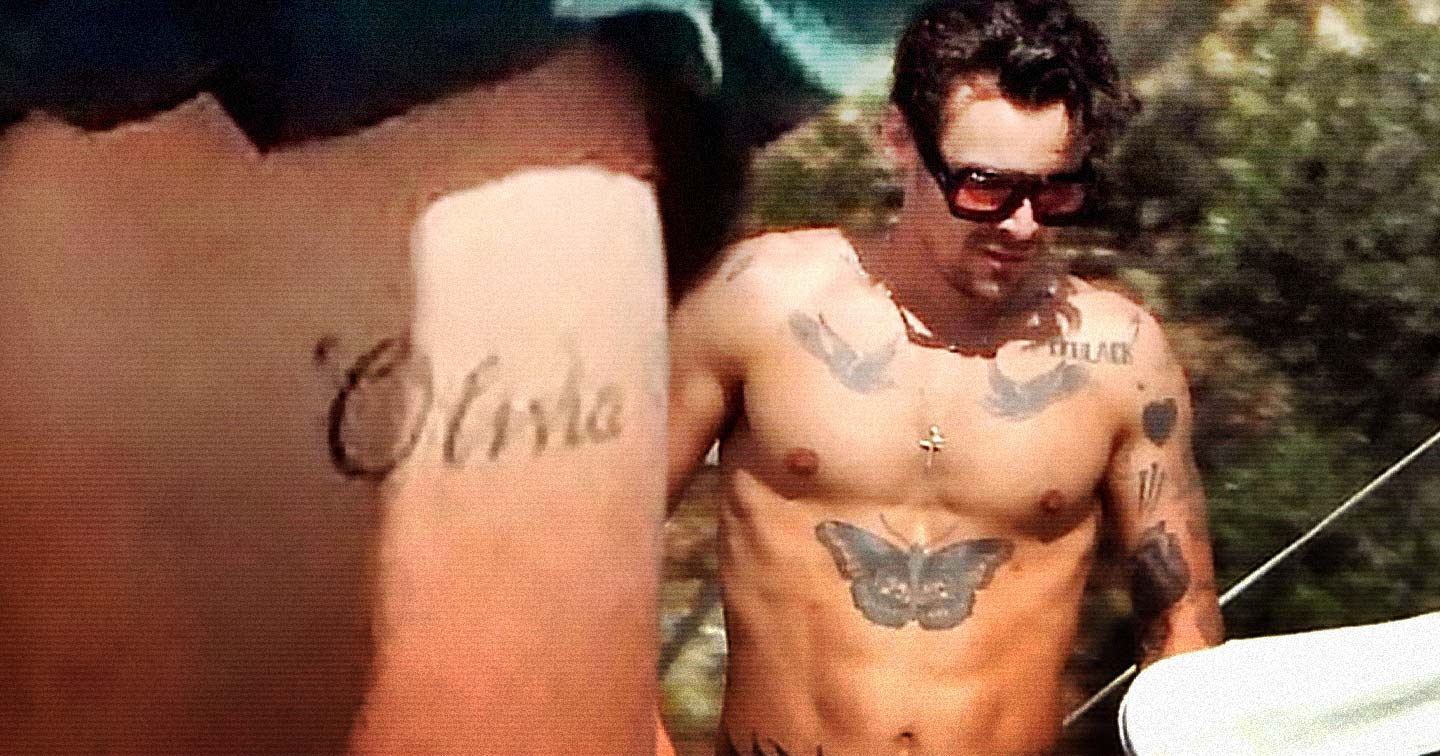 Harry Styles Tattoo Seemingly Dedicated To Ex Olivia Wilde