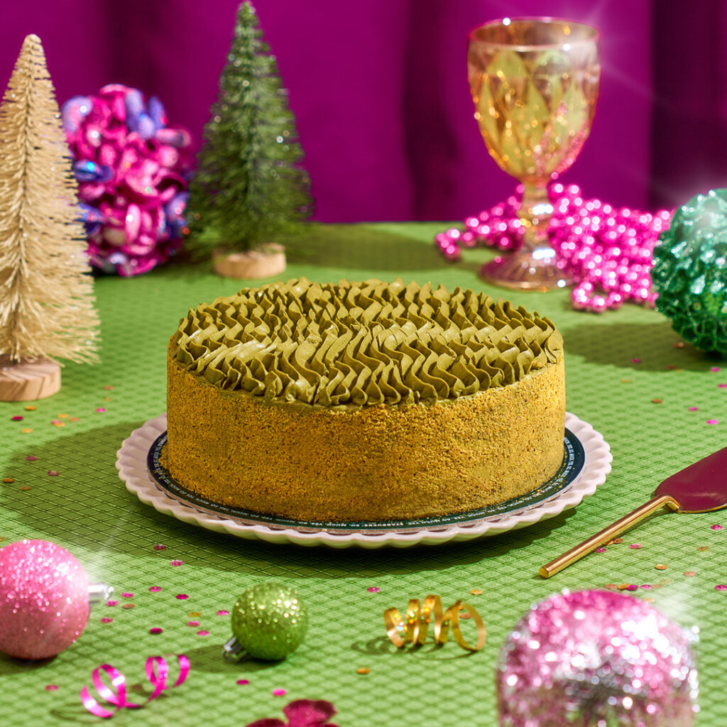 1080px x 1080px Holiday FY24 Food Highlight Pistachio Cake