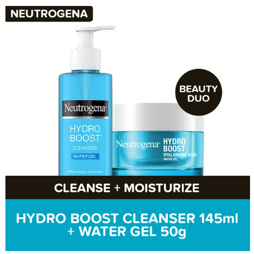 Neutrogena Hydro Boost Cleanser 145ml + Water Gel 50g