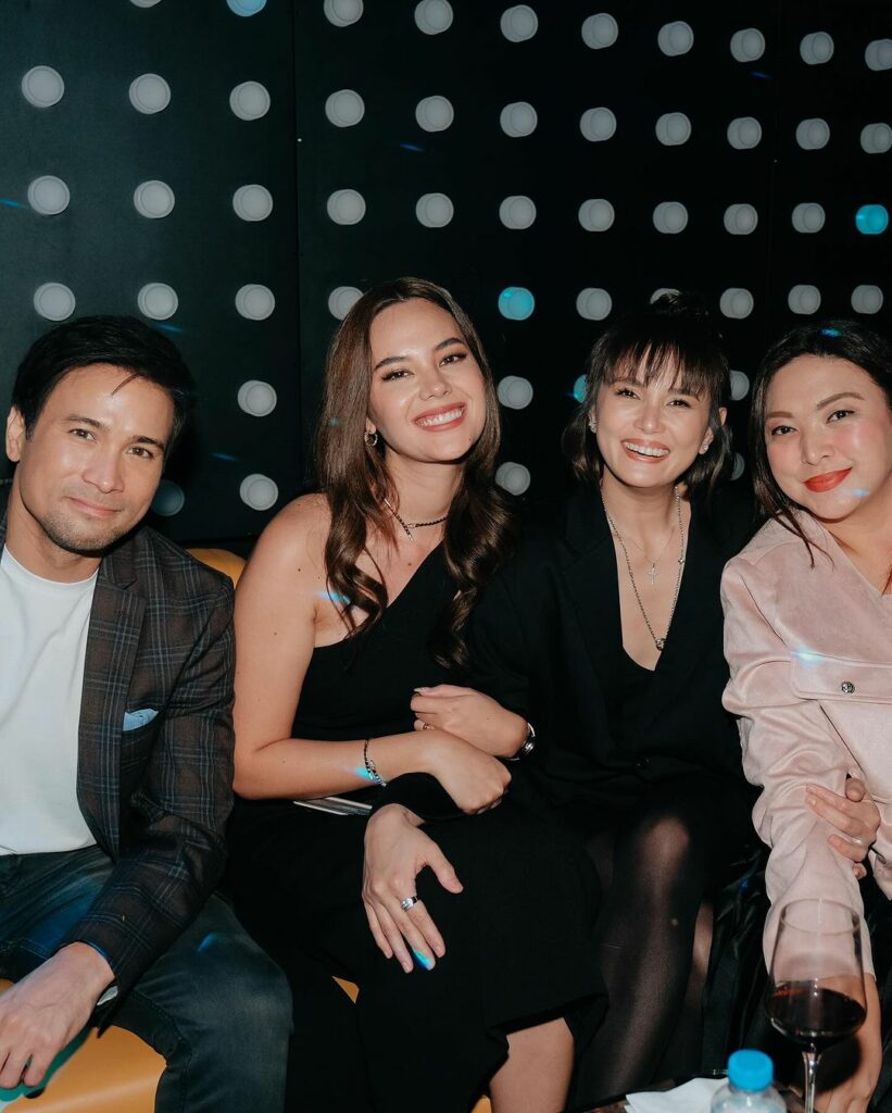 Catriona Gray and Sam Milby with Isabel Oli 