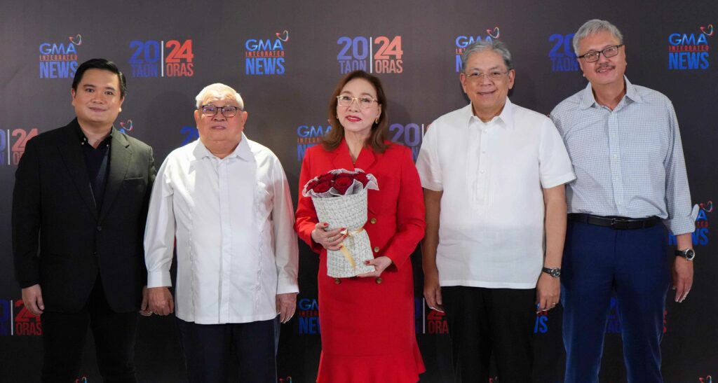 Mel Tiangco with GMA-7 executives 
