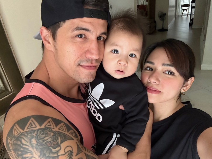 Danica Sotto with Marc Pingris and baby Jean-Luc